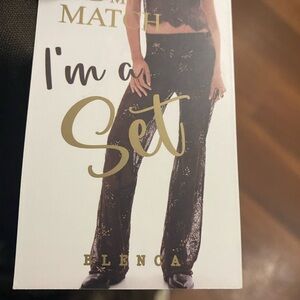 (A264)Blenca Brown Lace Pants With Sequins Shorts Underneath Size Medium NWTS